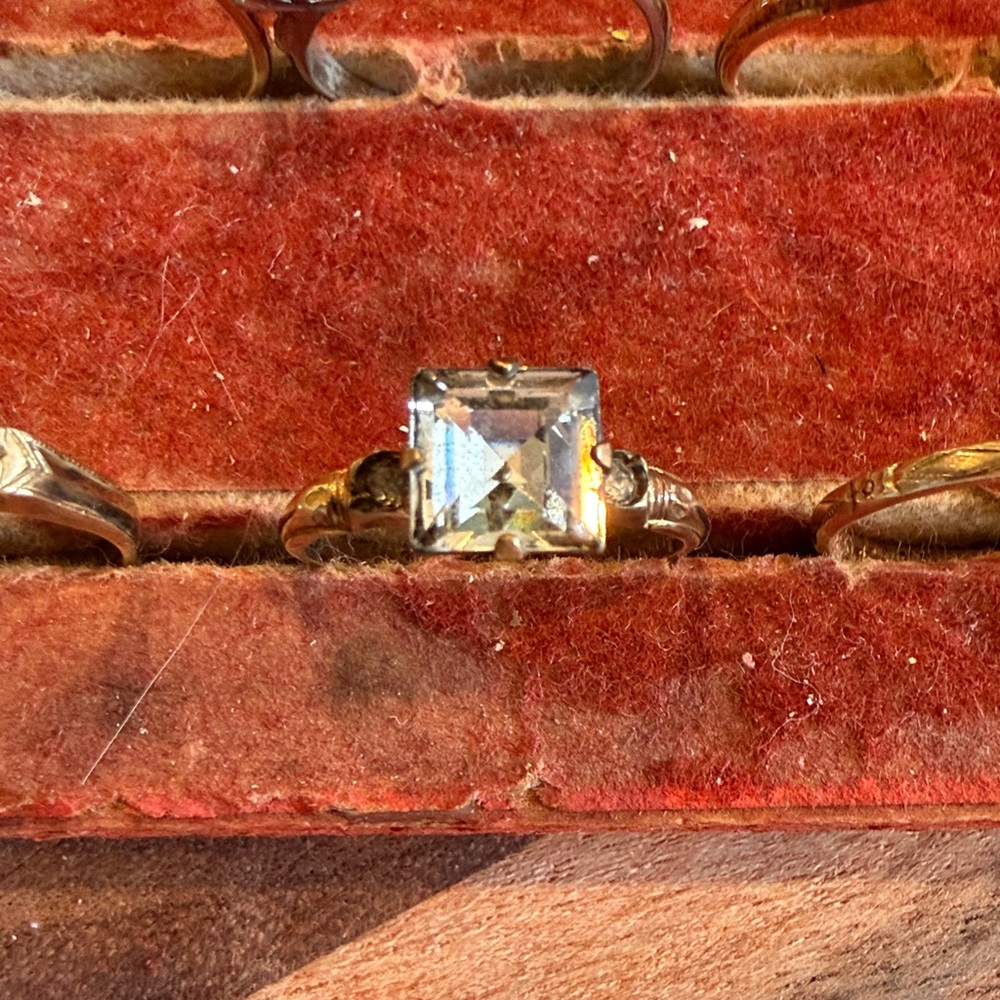 Vintage Gf engagement Ring - multiple sizes, sterling